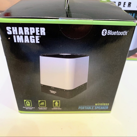 EUC Sharper Image Bluetooth Wireless Portable Speaker Rechargeable Minimalism - Picture 2 of 7